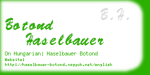 botond haselbauer business card